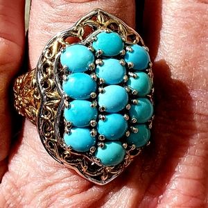 Sleeping Beauty Turquoise Ring, sz 6